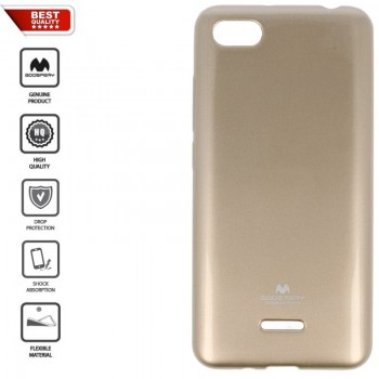 Auksinės spalvos goospery silikoninis 1.5 mm. storio dėklas  (REDMI 6A)